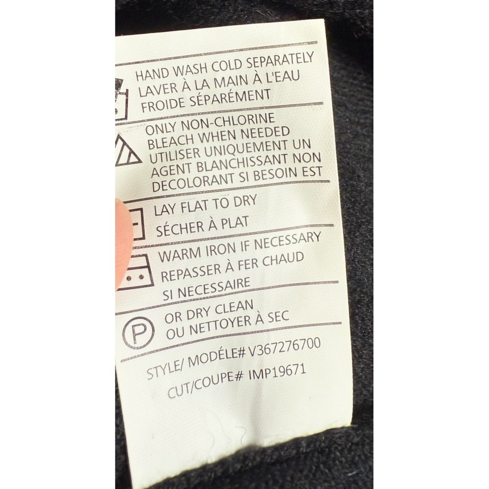 Vince 100% Cashmere Slouch Tunic Sweater Black Medium Elbow Sleeve - Picture 6 of 8